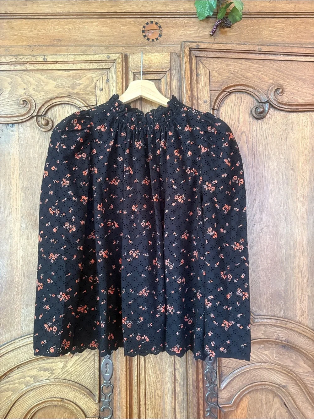 Ulla Johnson Eyelet Puff Sleeve Blouse